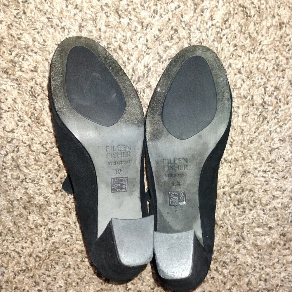 New Cond. Eileen Fisher Marcy Suede Stretch Knit Ankle Bootie Women’s 8.5 Black
